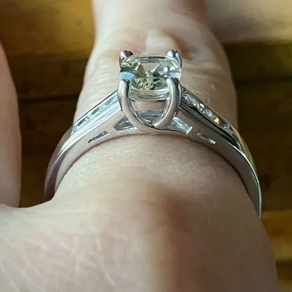 Yellow Labradorite Sterling Silver Ring Size 10 - Picture 2 of 10